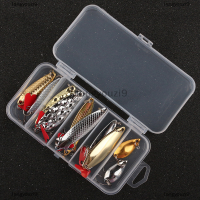 langyouzi9 10pcs Fishing Metal Spoon Lure Kit ชุดทองเงินเหยื่อล่อล่อล่อเหยื่อ