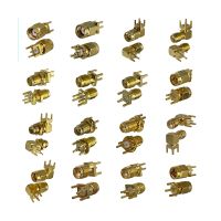 1pcs Connector SMA RP SMA Male Plug Female Jack Solder PCB PCB edge Clip Mount Wire Terminal RF Coaxial Converter Brass