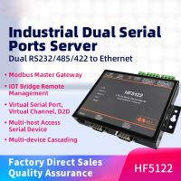 RJ45 RS232485422 Serial To Ethernet ฟรี RTOS Serial 2 Port Transmission Converter Serial Server (เท่ากับ2Pcs HF5111B)