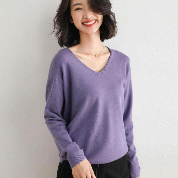 spot-2022-spring-and-autumn-new-knitwear-womens-round-neck-korean-style-loose-inner-sweater-womens-all-match-base-shirt-2023