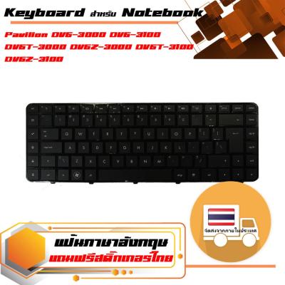 สินค้าคุณสมบัติเทียบเท่า คีย์บอร์ด เอชพี - HP keyboard (US version) สำหรับรุ่น Pavilion DV6-3000 DV6-3100 DV6T-3000 DV6Z-3000 DV6T-3100 DV6Z-3100