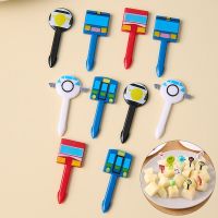 10Pcs Cute Mini Cartoon Food Picks Children Snack Cake Dessert Food Fruit Forks Lunch Bento Accessories Party Decor