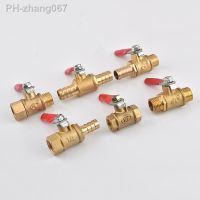 6mm 8mm 10mm 12mm Hose Barb x 1/8 1/4 3/8 1/2 BSP Thread Two Way Brass Pneumatic Shut Off Ball Valve Pipe Fitting Connector