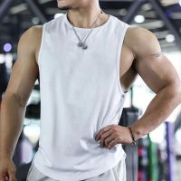 Men Gym Muscle Singlets Workout Tank Top Bodybuilding Shirts Male Fitness Vest Sleeveless T-Shirt Man Casual Undershirts