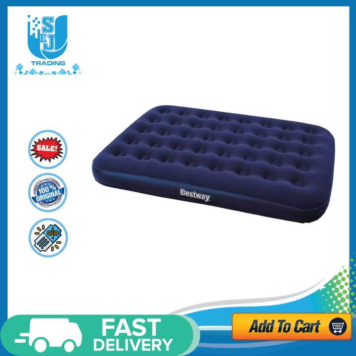 Bestway 67002 Inflatable Double Person Air Bed (Blue) Lazada PH