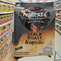Nescafe Blend &amp; Brew Black Roast 3 in 1 เนสกาแฟ เบลนด์ แอนด์ บรู แบล็ค โรสต์ กาแฟปรุงสำเร็จผสมกาแฟอาราบิก้าคั่วบดละเอียด คั่วสุดเข้ม 12.2 กรัม x 27 ซอง