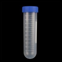 【CW】❇❀  50ml Screw Cap Round Bottom Centrifuge Tube Plastic Test Tubes with Scale Free-standing Laboratory Supplies 2Pcs