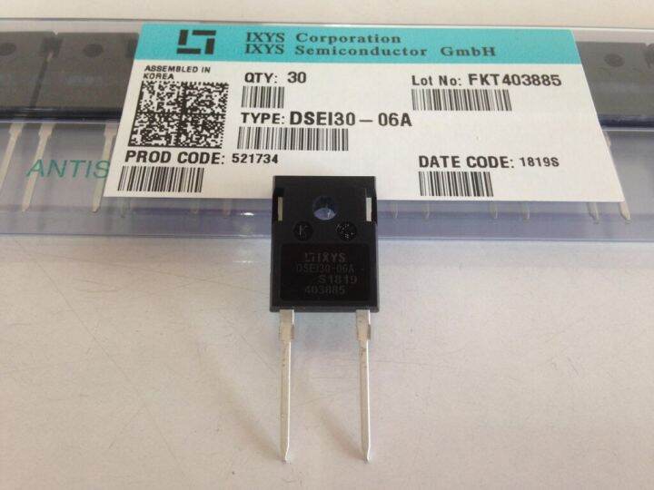 1pcs-dsei3006a-fast-recovery-epitaxial-diode-fred-to-247-ad-ไดโอดความถี่สูง-37a-600v-เหมาะสำหรับทำวงจร-switching-power-supply