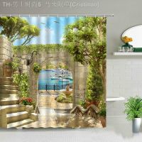 【CW】❄∋▩  Landscape 3d Print Shower Curtains Polyester Fabric Bathtub The Curtain WIth