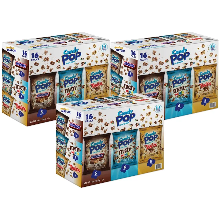 CANDY POP Popcorn Variety Pack 3boxes (16counts per box) Lazada PH