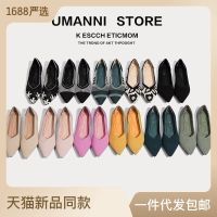 women flats รองเท้าเจ้าหญิงรองเท้าส้นแบนผู้หญิงการค้าต่างประเทศข้ามพรมแดนรองเท้าถักถักรองเท้าไข่ม้วนปลายแหลม