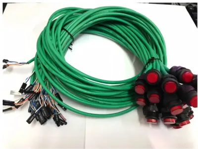 Nút Nguồn Power Led loại dây tốt dài 80Cm màu xanh
