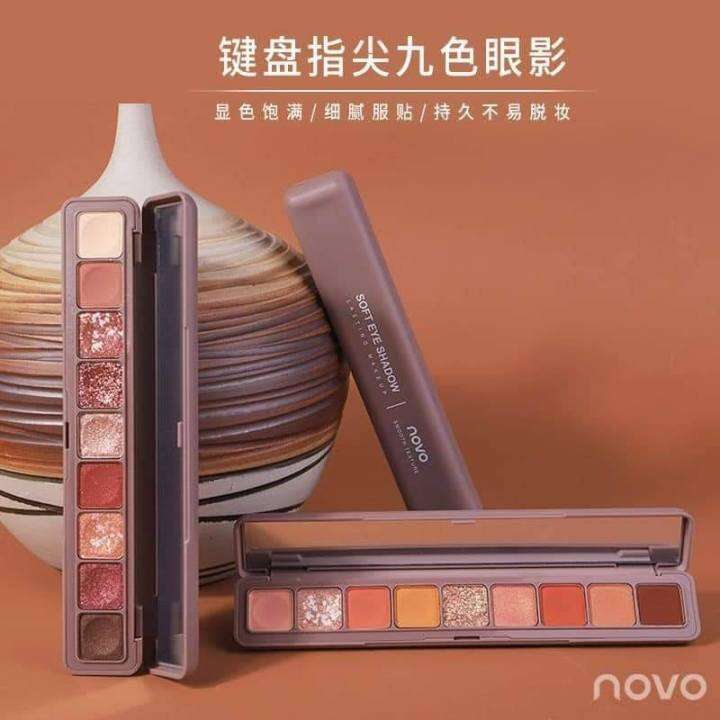 novo-soft-eye-shadow-อายแชโดว์แถวยาว-9-เฉด