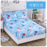 Dinosaur Cute Bear Doraemon Fitted Bedsheet with Elastic Bed 1.2m 1.5m 1.8m Cotton Mattress Cover for Baby Boys Girls Gift