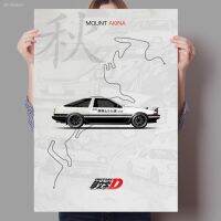 นอกจากนี้โปสเตอร์ F1สวยงาม AE86วันแรกรถแข่งของเล่นติดตามวงจร Gtr Le Mans ผ้าใบวาดภาพสำหรับตกแต่งห้องศิลปะตกแต่งผนังบ้านมอเตอร์สปอร์ต