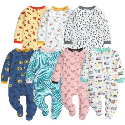 Autumn Unisex Baby Rompers 2Pcs Cotton Newborn Toddler Pajamas 0-18 Months Boy Girl Sleepwear Ropa Bebe Winter Infant Clothes