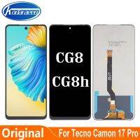 6.8นิ้วแท้สำหรับกล้อง Tecno Camon 17 Pro 17Pro CG8 Cg8h จอแสดงผล LCD แบบสัมผัสหน้าจอประกอบ Digiziter สำหรับ Camon17pro LCD Tecno