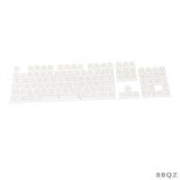 104 Fullset DIY Fully Transparent Keycaps High Toughness Customized Matte Treatment Non-Slip Machinery Keycap Kit Keyset for CHERRY MX/Clone Switches