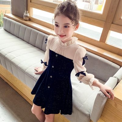 【CC】 Sleeve Kids Clothing Classic Dresses for 4 5 7 9 13 Years