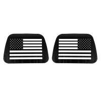 For Jeep Wrangler TJ 1997-2006 Car Rear Triple-Cornered Window Glass Plate Decorative Panel Cover Trim Sticker