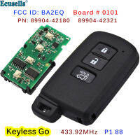 3B Keyless Go Smart Remote Key 433.92MHz for Toyota Rav4 2013-2016 Board 0101 P1 88 FCC ID: BA2EQ PN: 89904-42180 89904-42321