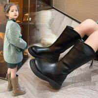 Sepatu Boots Anak Perempuan รองเท้าบูทเจ้าหญิงสูงรองเท้าบูทเด็ก2022สำหรับฤดูใบไม้ร่วง/ฤดูหนาวใหม่ Sepatu Boots Anak Perempuan