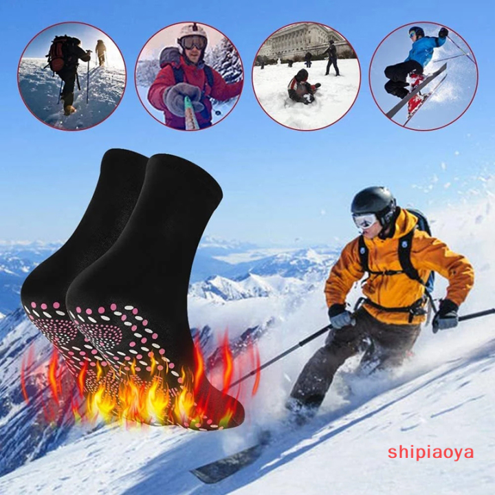 shipiaoya-ถุงเท้าอุ่นเองถุงเท้าอุ่นสุขภาพสำหรับผู้ชายผู้หญิงการนวดโดยใช้แม่เหล็กบำบัดเท้า