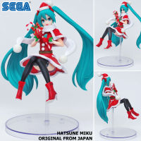 Figure ฟิกเกอร์ งานแท้ 100% Sega จาก Vocaloid Project Diva Arcade Future Tone โวคาลอยด์ โปรเจกต์ดีวา อาร์เคด Hatsune Miku ฮัตสึเนะ มิกุ Christmas 2018 ชุดคริสมาส Ver Original from Japan Anime อนิเมะ การ์ตูน มังงะ คอลเลกชัน New Collection manga Model โมเดล