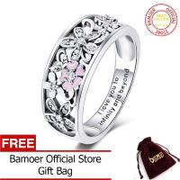 BAMOER จัดส่งฟรี100% 925เงินสเตอร์ลิงเดซี่ดอกไม้และ Infinity Love Pave แหวนนิ้วสำหรับงานแต่งงานเครื่องประดับหมั้น SCR390