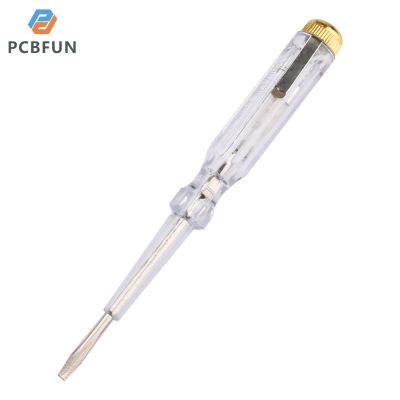 ไขควงปากกาทดสอบไฟฟ้าตัวทดสอบวงจรไฟฉายปากกาไขควงทดสอบไฟ Pcbfun AC DC 100-500V