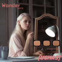 Ushas wonder matte แป้งบลูล็อก แป้งเนื้อเจล บล็อกความมันบนผิว ติดทนทั้งวัน