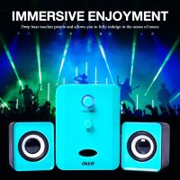 OKER ลำโพง USB Multimedia Speaker Micro 2.1 650W SP-835(สีฟ้า)