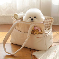 กระเป๋าใส่สุนัขแบบพกพา One-Shoulder Carrier Bag With Soft Mat Breathable Handbag Cat Puppy Chihuahua Yorkshire Dog Supplies