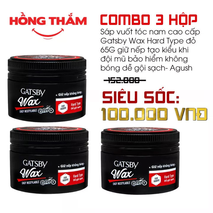 Sáp vuốt tóc nam Glanzen 30Shine chính hãng 60g giữ nếp vượt trội bất chấp mũ  bảo hiểm hút dầu không bóng  Lazadavn