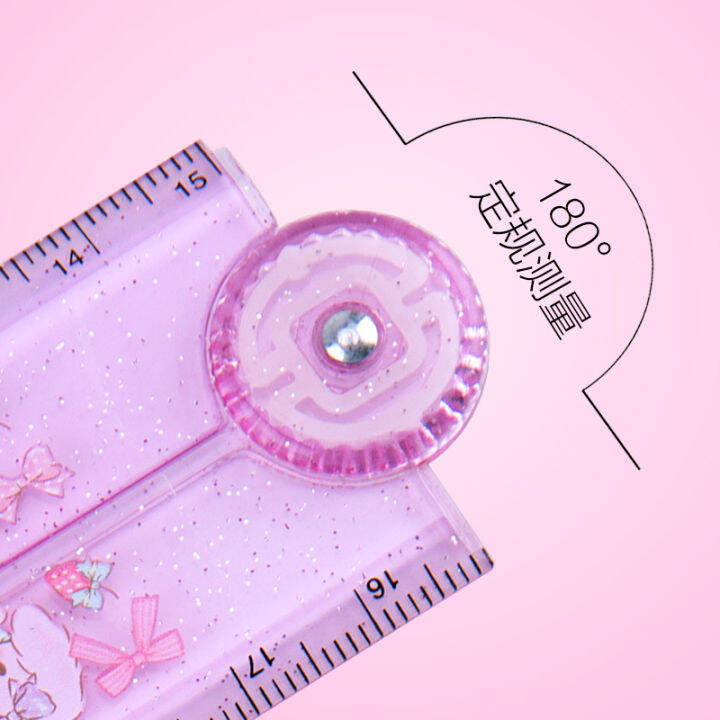 Japan SANRIO Sanrio pupils cartoon ruler cute girl heart portable