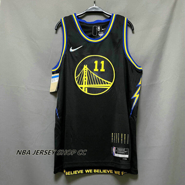 Klay Quality】Men's New Golden 【High 2023-22 NBA State Jersey Heat ...