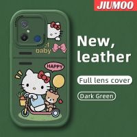 เคส JIUMOO สำหรับ Xiaomi Redmi 12C เคส M5s POCO C55 POCO ลายคิตตี้น่ารักดีไซน์ใหม่เคสใส่โทรศัพท์หนังซิลิโคนนิ่มป้องกันการตกเคสป้องกันเลนส์กล้องคลุมทั้งหมดเคสมือถือกันกระแทก