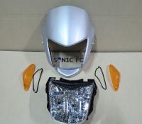 หน้ากากหน้า โซนิค (sonic) รุ่นแรก ปี2000-2001 สีบรอนซ์411 พร้อมไฟหน้า และฝาไฟเลี้ยวส้ม