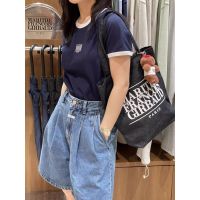 COD jfdss [SR-STUDIO]Marithe spot real shot Korean 2023 new retro high waist wide leg slimming denim shorts