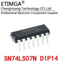 5PCS/LOT Original 74LS07 SN74LS07N Compatible with HD74LS07P DIP14 Six positive phase high voltage driver WATTY Electronics
