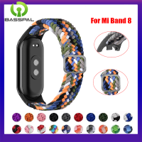 สายคล้องเดี่ยวแบบถักสำหรับสมาร์ทวอทช์ Mi Band 8กำไล NFC ยืดหยุ่นปรับได้สายสายรัดข้อมือสำหรับ Xiaomi Mi Band 8