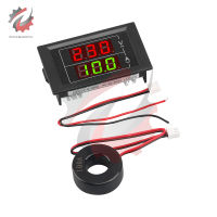 100A Dual Digital แสดงผลเครื่องวัดกระแสไฟแรงดันไฟ LED โวลต์มิเตอร์แอมมิเตอร์ AC Meter Volt Detector Tester