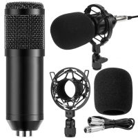 MEGA สินค้าขายดี! การแสดงสด ไมโครโฟน มค์อัดเสียง คอนเดนเซอร์ Pro Condenser Mic Studio Microphone BM800 พร้อม และอุปกรณ์เสริม คุณภาพเสียงดี ไมโครโฟนระดับมืออาชีพ for Live Show Conference