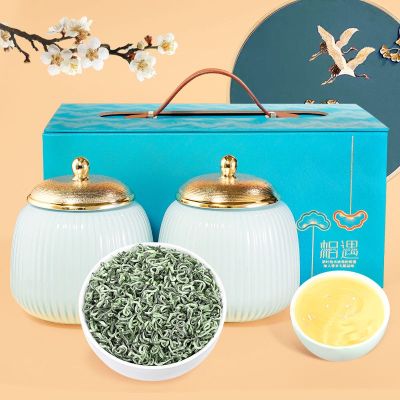 Zhongmin Fengzhou Biluochun green tea 2023 new strong fragrance special grade authentic Mingqian flower and fruit 500g gift box