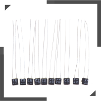 WonderfulBuyinge 10pcs Black Square Fan Motor 2A 250V Thermal FUSE LED fues 115 120 125 130 135 140 145 150องศาสวิทช์อุณหภูมิ