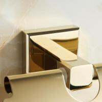 Gold Paper Holder Brass tissue roll holder with cover Bathroom Accessories Wall Mounted One-handed use