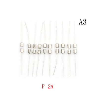 Csndices 3A 2A 1.5A F1A 10ชิ้น5A ระเบิดเร็วหลอดแก้วฟิวส์ Axial Leads 3.6X10มม. 250V