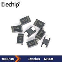 100pcs/lot RS1M Rectifier Diode 1A 1000V Ultra-Fast Recovery SMD ไดโอดไดโอดแพคเกจ SMA