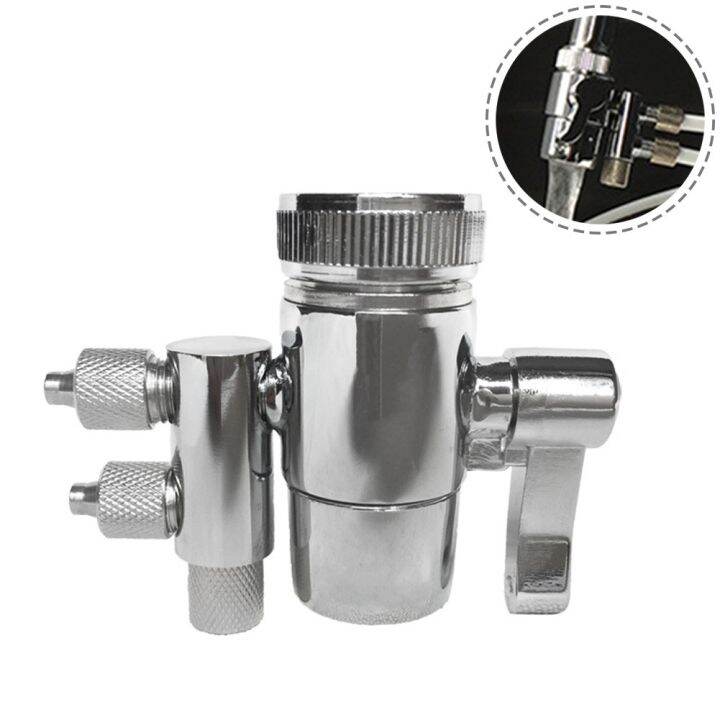 2 Way Water Filter Faucet Adapter Diverter Valve For Water Filters