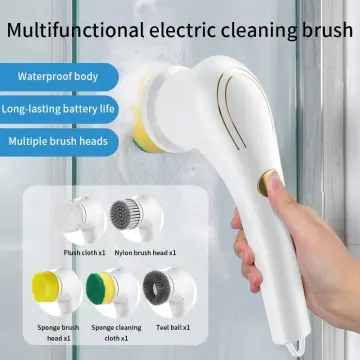 Electric Cordless Kitchen Cleaning Brush 360 Degree Rotating Brush Kitchen  Handheld Bathtub Brush Scrubber Toilet Cleaning Tool